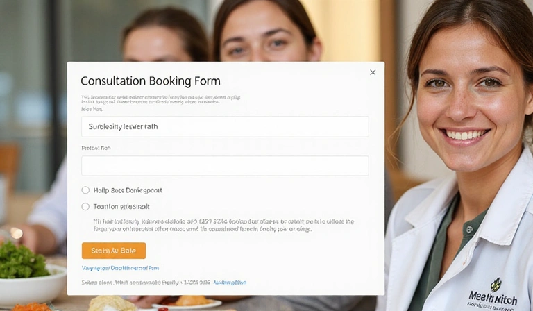 Osoba rezerwująca spotkanie online na kalendarzu